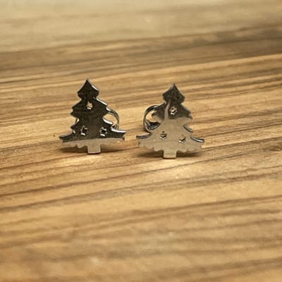 GoedeDoelen.Shop | Oorbellen Kerstboom | Kerst Oorbellen | RVS Oorbellen | Zilverkleurige Oorbellen | Kerstboom | Kerst Sieraad | Kerst Outfit | Feestdagen | Oorstekers | Christmas | Christmas Tree | Unisex Oorbellen | Wellness-House