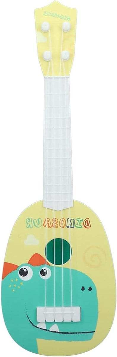 Kindergitaar Speelgoed - Ukelele Muziekinstrument - Muzikaal Plezier - Zachte Gladde Snaren - 37 x 12 x 4 cm