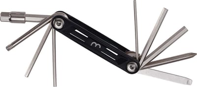BBB Cycling MaxiFold S Fietsgereedschap - Gereedschapset met Bandenlichters - Fiets minitools - 10 verschillende functies - BTL-141S