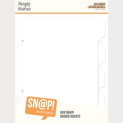 Simple Stories - SN@P! Divider 6x8 Inch Binder Inserts (13333)