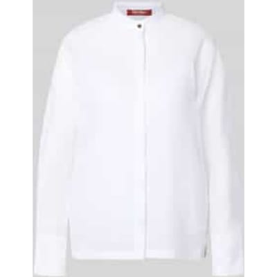 Loose fit blouse met lange mouwen van pure ramie model 'BALDI'