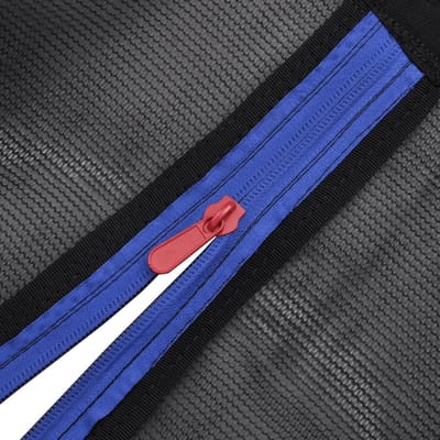 Trampoline Veiligheidsnet - Vangnet Tuin - Veilig Springen - Versterkt PE Materiaal - 3.96m Rond - Zwart