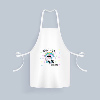Akyol - unicorn cadeau - Keukenschort - Unicorn - eenhoorn verjaardag - met opdruk - verjaardag cadeau - leuke grappige - unicorn speelgoed - cadeau voor hem en haar - met tekst - 82 bij 71 cm