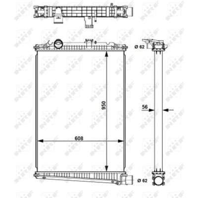 Radiator, motorkoeling NRF 509679