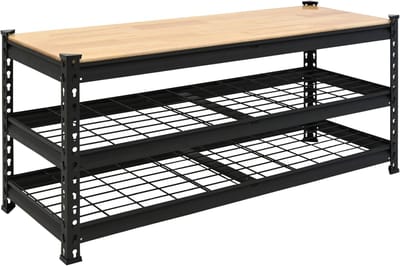 TRUTZHOLM - Schoenrek Met 3 Niveaus - Metalen Plank Schoenenkast - Open Schoenenstalling Heavy-Duty - Opbergrek Gang