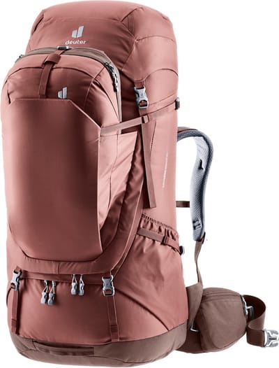 deuter Toeristische rugzak Rugzak Voyager 60 plus 10 SL Caspia - Raisin Rood