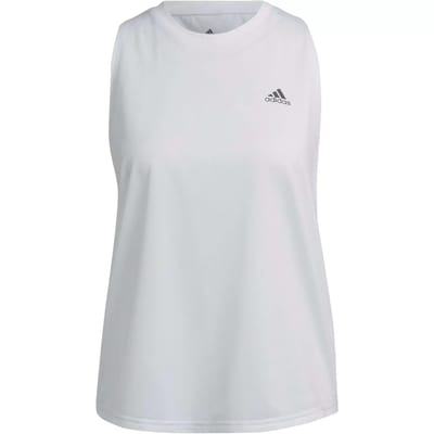 Adidas Run Icons Mouwloos T-shirt Wit XL Vrouw