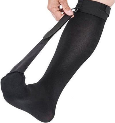 Voetbrace Sok - Pees - Nachtspalk - Achillespees - Strassburg Sock - Zwart - LOUZIR