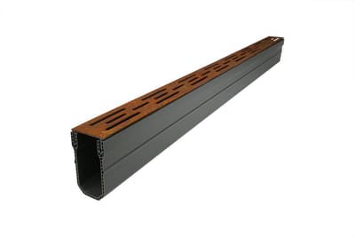 Wovar Lijngoot smal Cortenstaal 1000 x 55 x 100 mm | Per Stuk | Afvoergoot