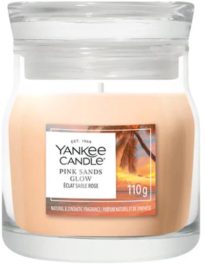 Yankee Candle - Pink Sands Glow Small Jar Geurkaars - tot 30 branduren