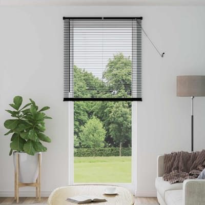 vidaXL - Venetiaanse - jaloezie - Zwart - 213 - x - 70 - cm - 25 - mm - PVC