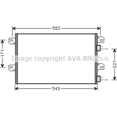 Condensator, airconditioning HIGHWAY AUTOMOTIVE IV5063