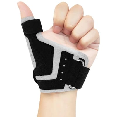 1 stuks duimbrace orthese tenosynovitis muishand licht ademend duimspalk linker rechterhand ondersteuning polsband zwart