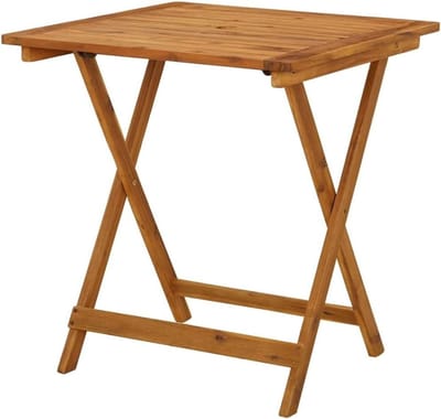 Opvouwbare tuintafel - Houten buitenmeubel - Buiten eten - Massief acaciahout - 70x70 cm - Natuurlijk hout