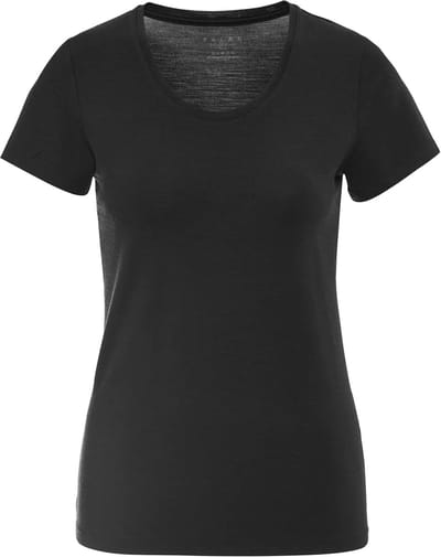 FALKE Daily ClimaWool Crew Neck sneldrogend wol lyocell top van onderlaag dames zwart - maat XS