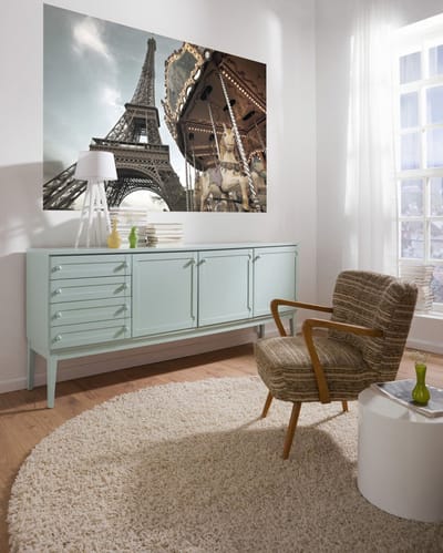 Fotobehang - Carrousel de Paris 184x127cm - Papierbehang