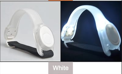 CHPN - Hardloopverlichting - Wit - LED verlichting - Veiligheidsarmband - Safety Band voor Sport en Hardlopen - Veilig hardlopen - 2 stuks