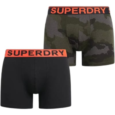 Superdry - Duopak boxershorts van biologisch katoen - Heren - Ondergoed