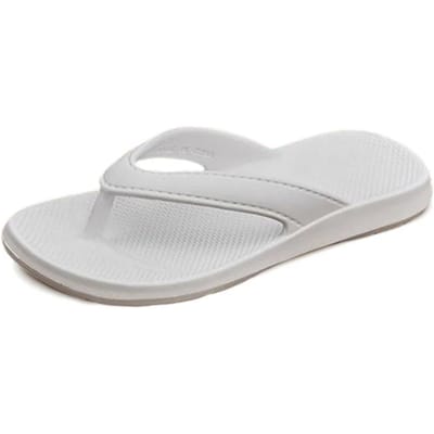 Zomerse Koele Dames Slippers Superlichtgewicht Buiten Zachtzool Antislip Casual Dames Pantoffels Paar EVA Platte Sandalen 38-39 wit