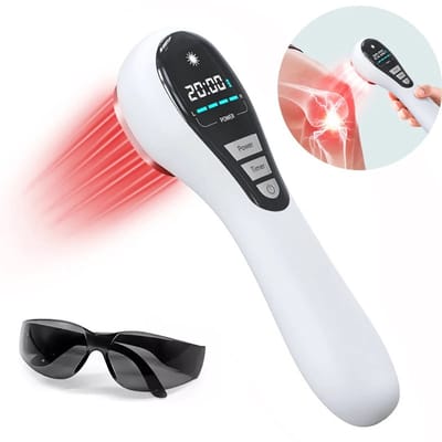 Infraroodlamp - Infraroodtherapie - Rood licht therapie - Rood licht lamp - Voor Spieren - Gewrichtspijn - Pijnverlichtend –Therapie Apparaat – Infrarood–Laser Pijnverlichting – Tegen Spierpijn en Artritis – Draagbaar Massage– Voor Mens en Huisdier