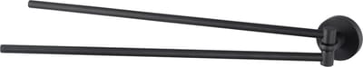 Haceka Kosmos Handdoekhouder - 42cm - dubbel - draaibaar - mat zwart