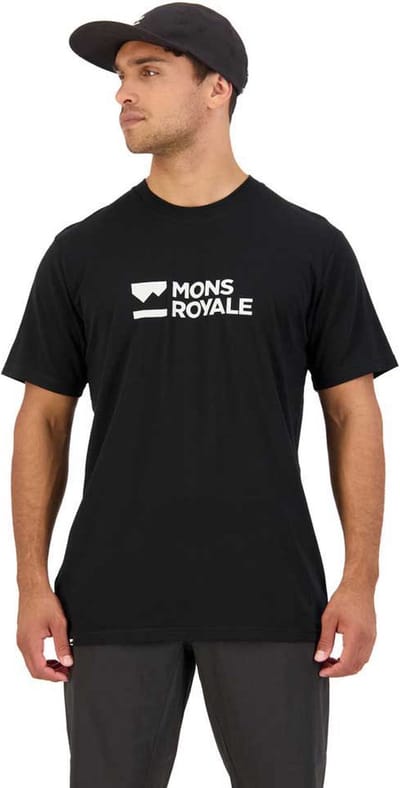 Mons Royale Icon Merino Air-con Korte Mouw Enduro Trui Zwart S Man