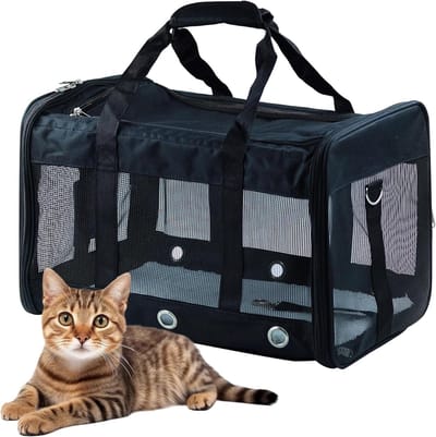 Draagtas voor Katten - Huisdier Transporttas - Reizen met Huisdieren - Driedimensionale Ventilatie - Niet Gespecificeerd - Multicolor