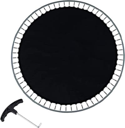 Trampoline Springmat - Vervangende Mat - Buiten Spelen - UV Waterbestendig - Tot 488 cm - Zwart