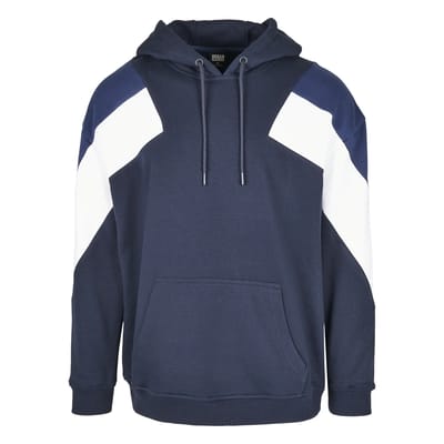 Urban Classics - Oversize 3-Tone Hoodie/trui - L - Multicolours