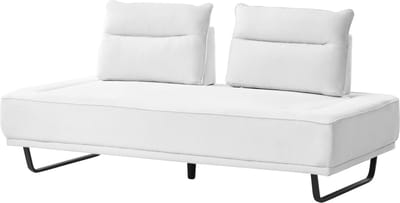FAXEN - Driezitsbank - Wit - Polyester