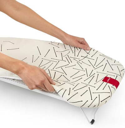RFWR® Universele strijkplankhoes met EasyClip - 100% Katoen en Schuimrubberen Vulling - 80 x 40 cm