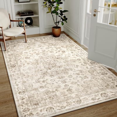 Dailygoods- Vloerkleed Vintage 140x200cm - Antislip - Machinewasbaar - Binnen/Buiten - Retro Patroon - Comfortabele Omhelzing - Tapijt