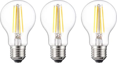 Sygonix SY-4945176 LED-lamp Energielabel E (A - G) E27 6.5 W = 60 W Warmwit (Ø x h) 60 mm x 105 mm Filament / Retro-LED, Niet dimbaar 3 stuk(s)