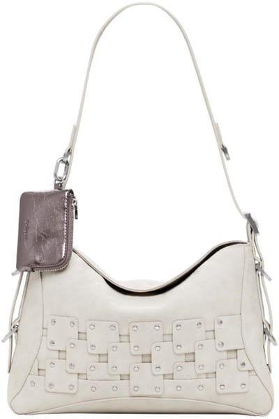 Desigual schoudertas New Patch 2 Shoulder Bag Piedra crème