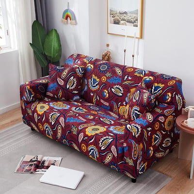 Housses de canapé extensibles imprimées géométriques pour salon housses de canapé de Style moderne toutes les saisons disponibles canapé 1/2/3/4 places pillowcase (45x45cm)
