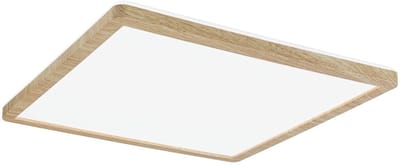 LED-paneel Atria Shine Backlight IP44 hoekig 293x293 mm 16W 1600lm 4000K Houtlook
