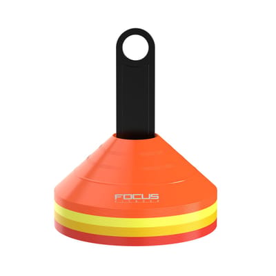 Focus Fitness - Trainingshoedjes - Markeerhoedjes - Trainingsmaterialen - 4 kleuren