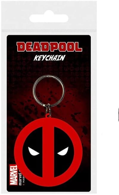 Sleutelhanger - Deadpool - rubber - metalen ring