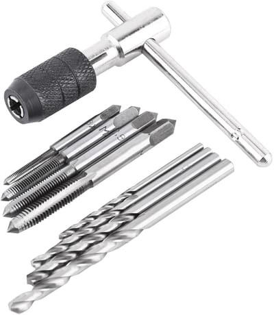 Dailygoody - 9 Stks Schroef Taps Set - Tapping Hand Tool Kit - Hoogwaardige kwaliteit - Roestvrij staal - Verwerking van schroefdraad - Ideaal voor kl...