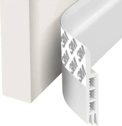 Nivard Tochtstrip - Tochthond - Windstopper - Deurborstel - Tochtband - Tochtstopper - Tochtkussen - Kussen Voor Deur - Draft Stopper - Wit