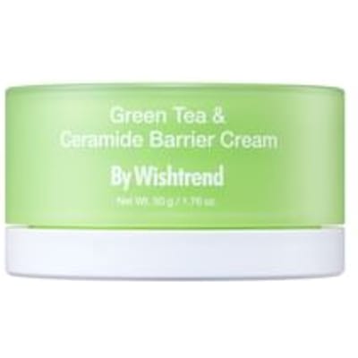 By Wishtrend Groene Thee & Ceramide Barrièrecrème 50g | Diep hydraterende & kalmerende moisturizer voor de gevoelige huid