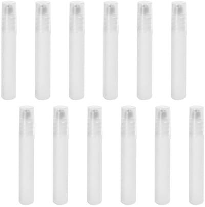 Dailygoods- Sprayflessen 12 Stuks - Herbruikbare Fijne Mist Sprayflessen - Plastic Rollerflessen - Lichtgewicht - Antislip - 10 ml Capaciteit