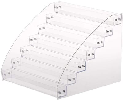 Dailygoods- Nagellak Houder - 7 Planken - Acryl Nagellak Display - Tafelblad Make-up Stand - Milieuvriendelijk - Schokbestendig Ontwerp - Nagelrek