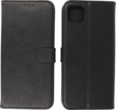Hoesje Geschikt voor Samsung Galaxy A22 5G - Book Case Telefoonhoesje - Kaarthouder Portemonnee Hoesje - Wallet Cases - Zwart