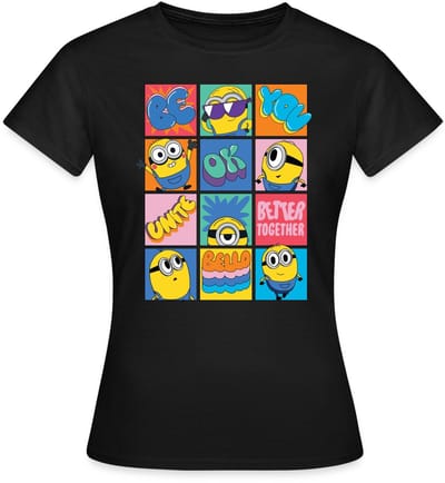 Minions Be You Positief En Lief Ontwerp T-Shirt Dames