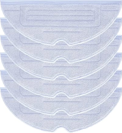 6-delige dweilaccessoireset voor de Roborock S8 robotstofzuiger, vervangingsonderdelen voor de microvezeldweil