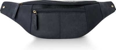 Visconti Leren Heuptas - buideltas - stijlvol heuptasje – Blauw (721 BE)
