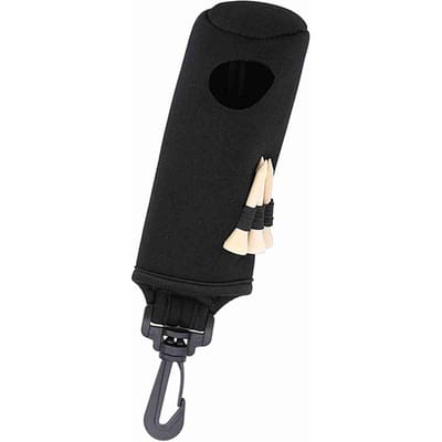 Porte-sac de balles de golf Clip Organisateur de golfeurs Sports Néoprène Pochette de golf Avec tees Rouge noir