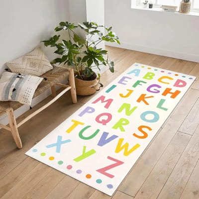 Zacht Hinkelspel Getallen Tapijt Vloermat Antislip Jongens Meisjes Peuter Educatief Loper Vloerkleed voor Speelkamer Slaapkamer Klaslokaal 40x60cm 16x24 inch