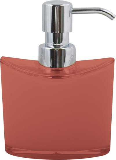 MSV Manihi Zeepdispenser – Vloeibare Zeep Dispenser met Pompje – Badkamer Accessoires – Terracotta Rood – Kunststof